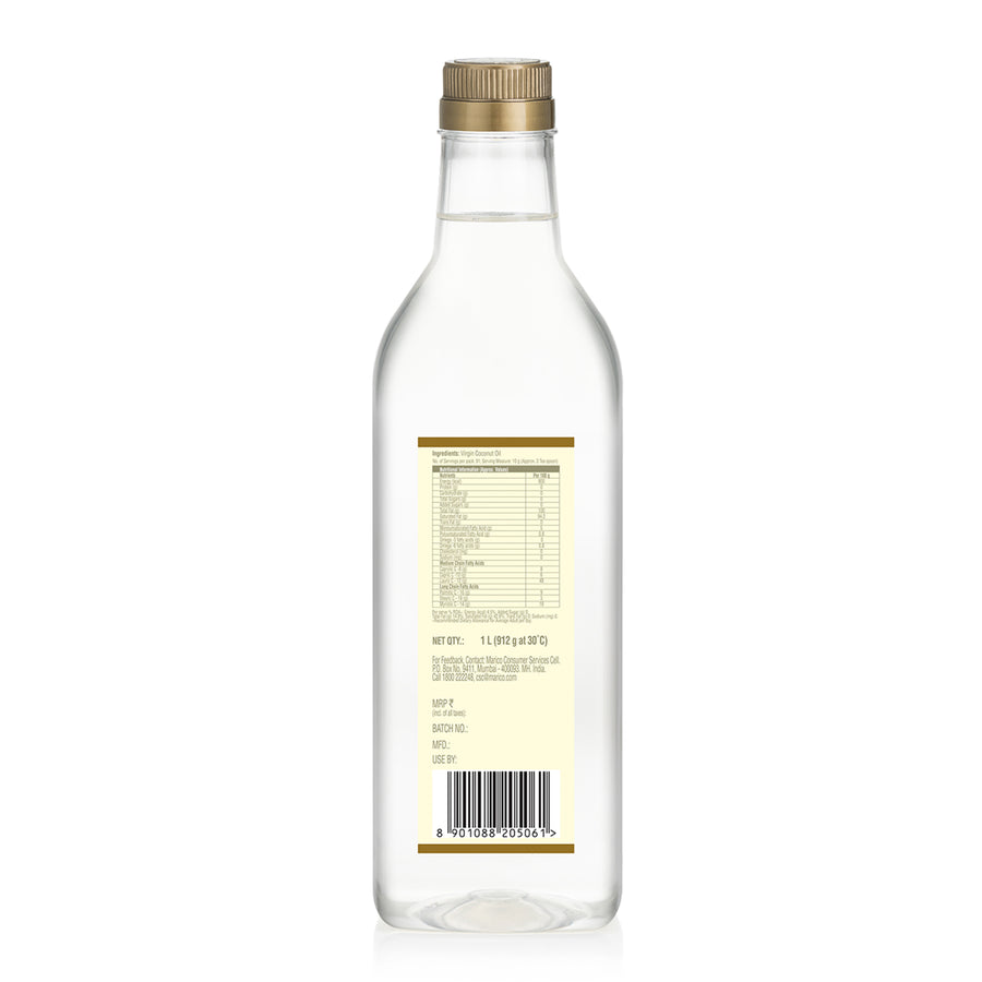 Cold Pressed Natural Virgin Coconut Oil | From the makers of Parachute | 1L