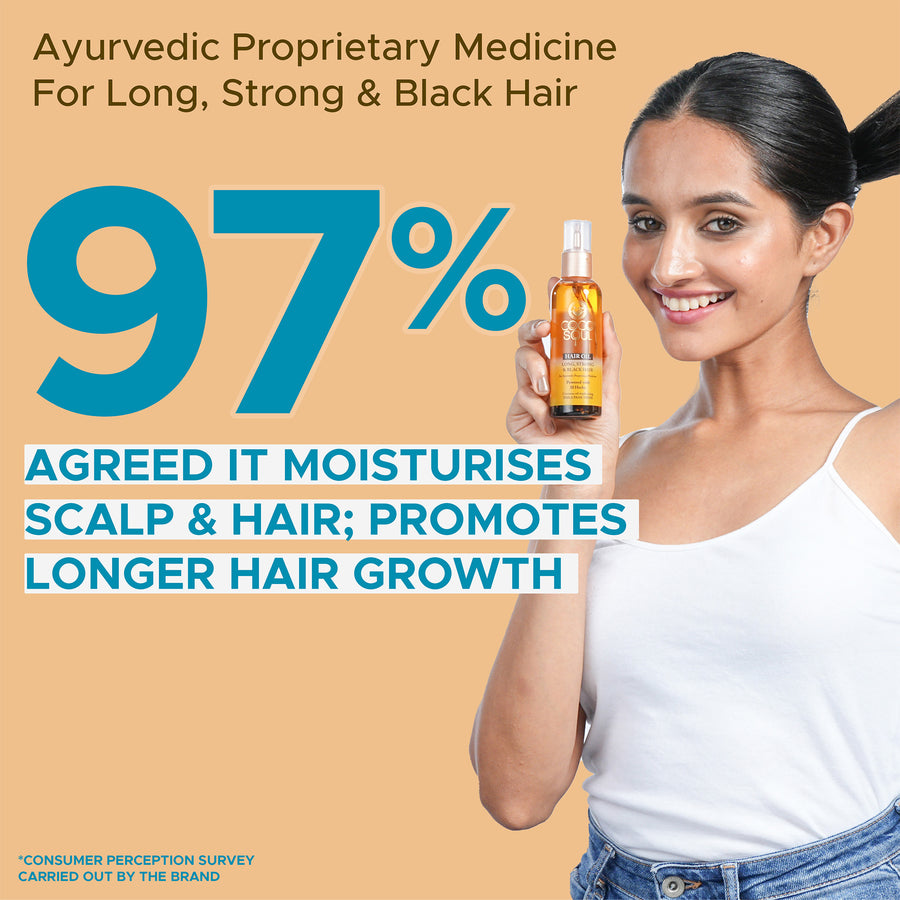 Ayurvedic Hair Oil – Long Strong & Black | From the makers of Parachute Advansed | 95ml