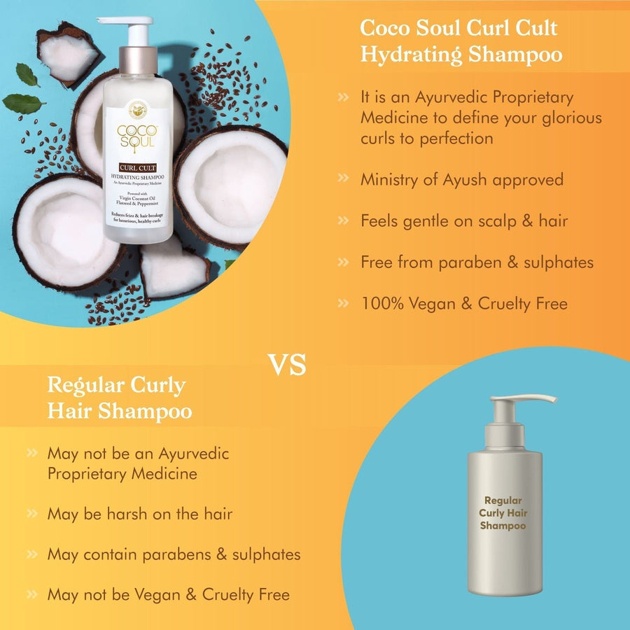 [BOGO] Curl Cult Hydrating Shampoo 200g + Conditioner 200g | From the makers of Parachute Advansed | 400gms