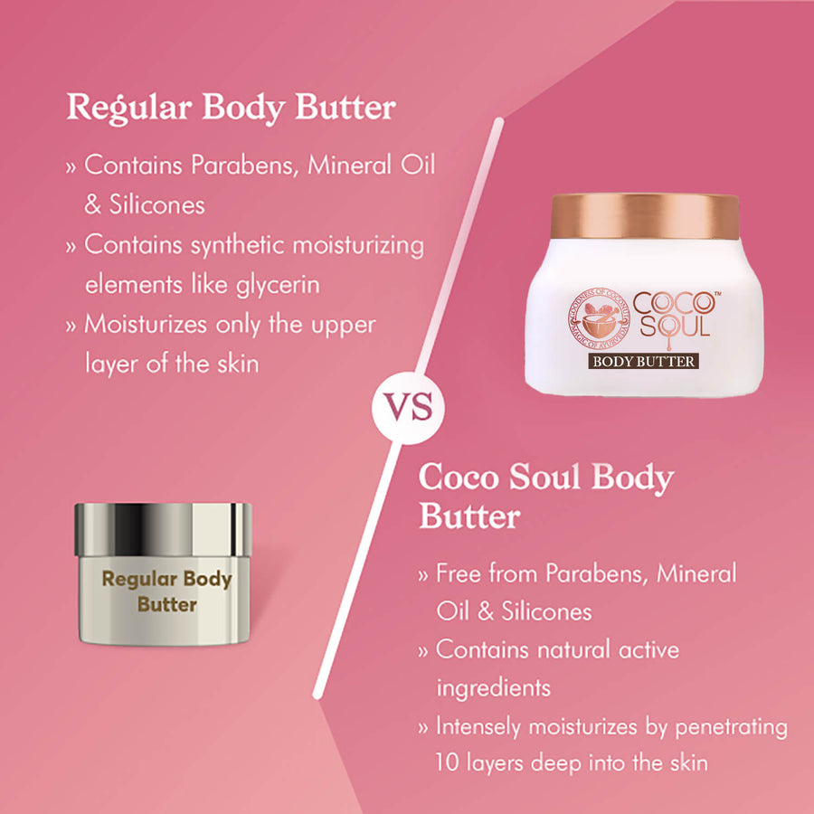 regular vs natural body butter