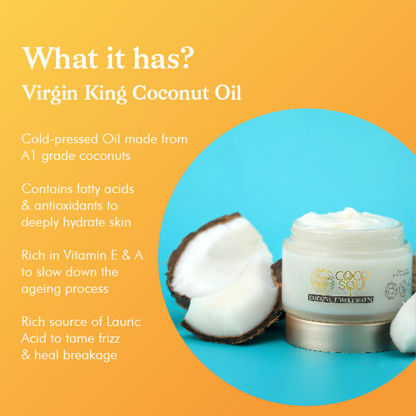 natural ingredients of coco soul melt balm