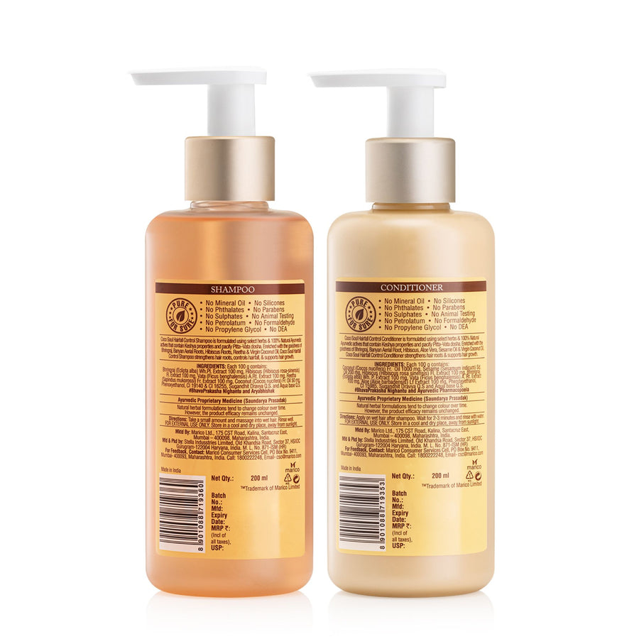 Hair Fall Control Shampoo 200ml + Conditioner 200ml | From the makers of Parachute Advansed | 400ml