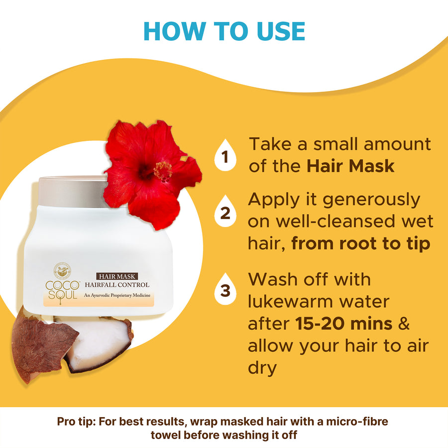 Hair Fall Control Hair Mask | with Virgin Coconut Oil | From the makers of Parachute Advansed | 160 ml