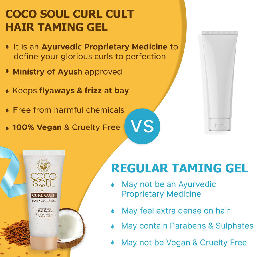 Curl Cult Hair Taming Gel | From the makers of Parachute Advansed | 100gm