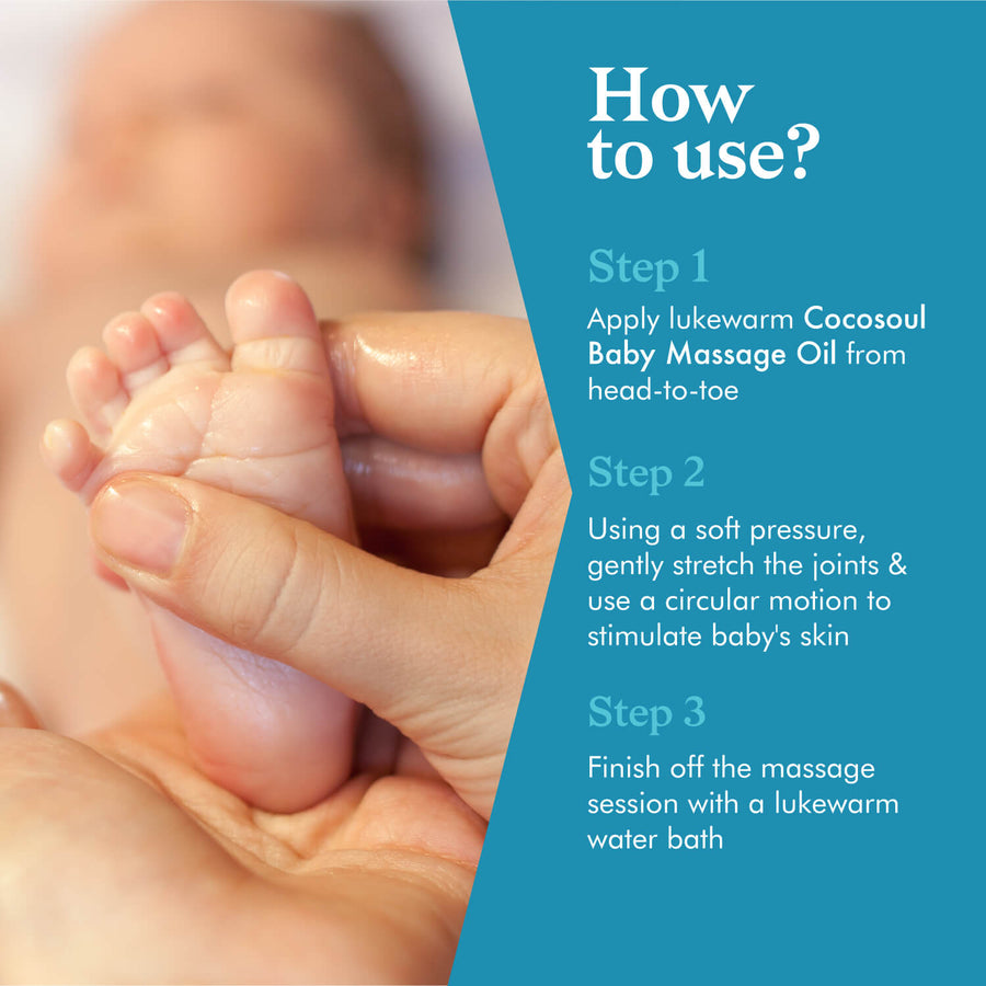 how to use baby massage oil