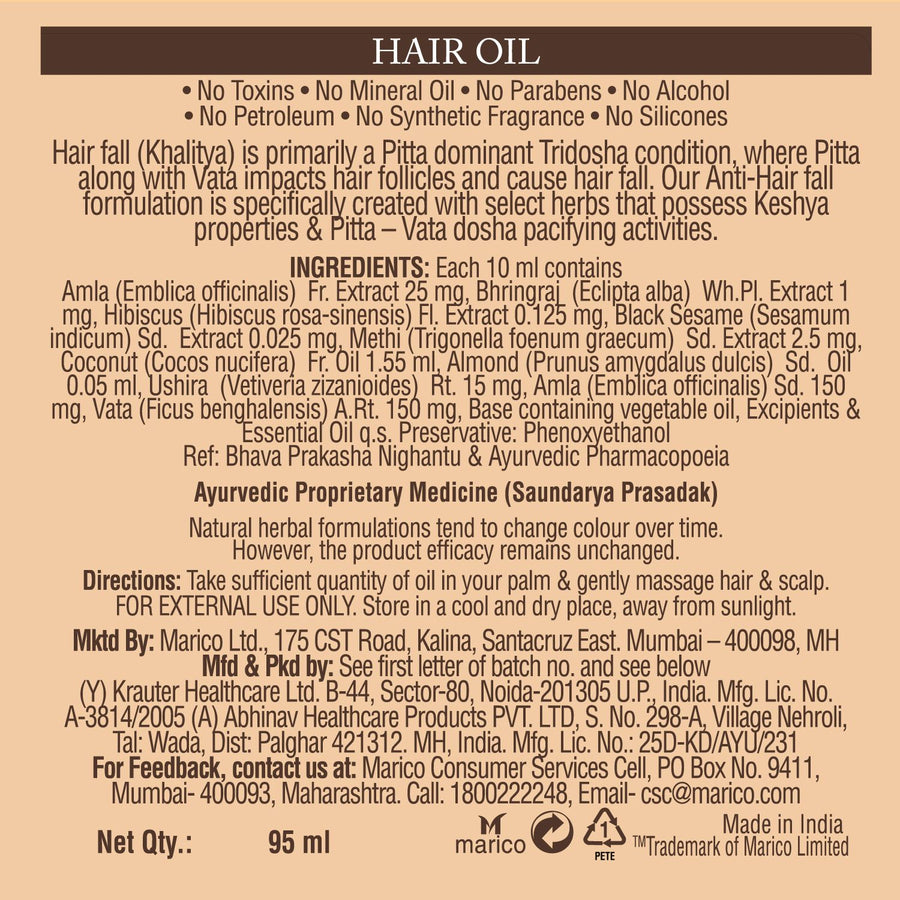 Hair Fall Control & Anti Hair Fall Regimen | From the makers of Parachute Advansed | 495 ml