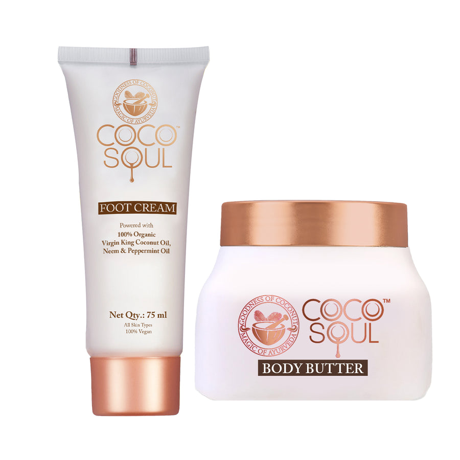 Body Butter 140g + Foot Cream 75ml Combo | From the makers of Parachute Advansed  | 215ml