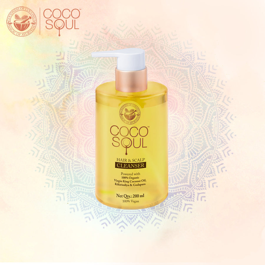 [SALE] Coco Soul Shampoo | With Coconut & Ayurveda | Silicones, Mineral Oil, Paraben & Sulphate Free | 100% Vegan | 200ml