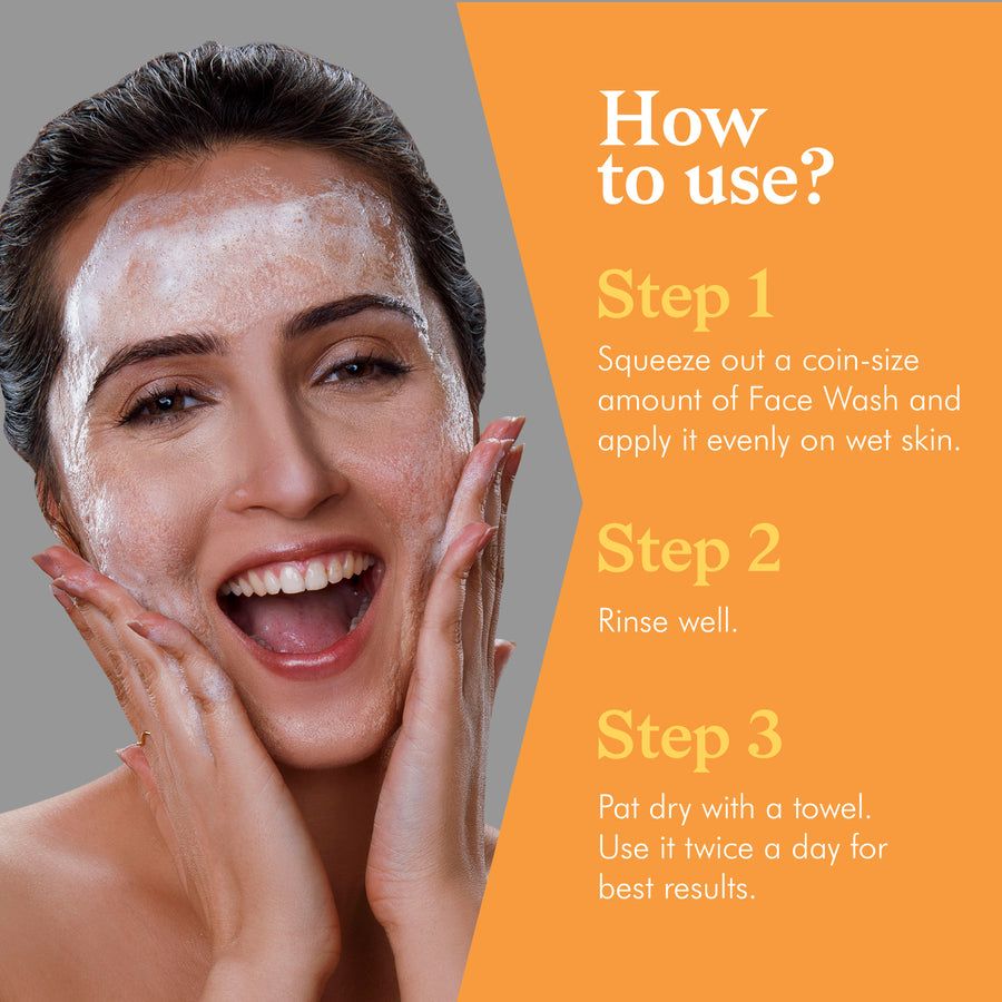 how to use face wash